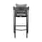 Armen Living Argiope Outdoor Patio Counter Height Bar Stool in Aluminum with Gray Cushions 840254332966 - alternate 2
